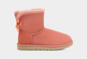 Apricot Ugg Mini Bailey Bow Ii Women's Boots | South Africa-6815790