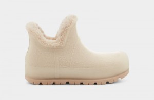 Beige Ugg Raincloud Clear Women's Boots | South Africa-9476201