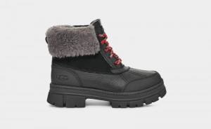 Black Ugg Ashton Addie Kids' Winter Boots | South Africa-5286704