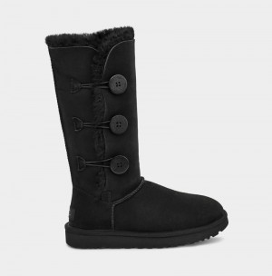 Black Ugg Bailey Button Triplet Ii Women's Boots | South Africa-7368401