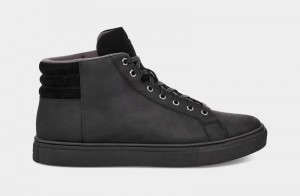 Black Ugg Baysider High Weather Men's Sneakers | South Africa-6375209