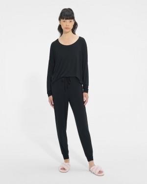 Black Ugg Birgit Set Ii Women's Sleepwear | South Africa-1687945