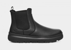 Black Ugg Burleigh Men's Chelsea Boots | South Africa-9136240