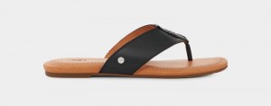 Black Ugg Carey Flip Women's Slides | South Africa-0591762