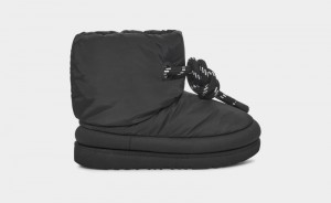 Black Ugg Classic Maxi Short Kids' Boots | South Africa-7240938