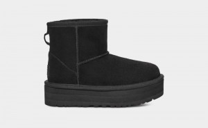 Black Ugg Classic Mini Platform Kids' Boots | South Africa-9425316