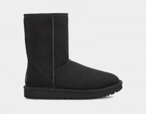 Black Ugg Classic Short Ii Women's Boots | South Africa-6089237