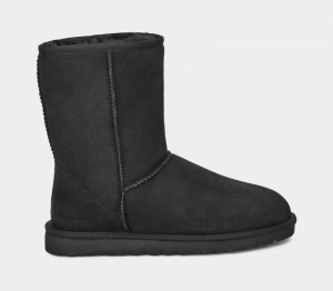 Black Ugg Classic Short Men's Boots | South Africa-3708954