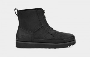 Black Ugg Deconstructed Front Zip Women's Boots | South Africa-1645392