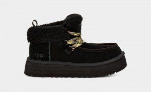 Black Ugg Funkarra Cabin Cuff Women's Sneakers | South Africa-0596413