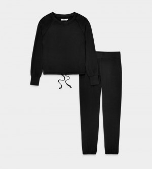 Black Ugg Gable Set Women's Sleepwear | South Africa-6324091