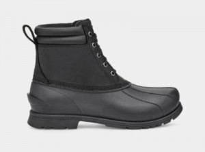 Black Ugg Gatson Mid Men's Ankle Boots | South Africa-0967528