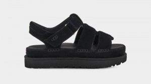 Black Ugg Goldenstar Strap Women's Sandals | South Africa-3807516