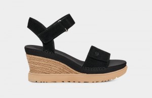 Black Ugg Ileana Strap Women's Sandals | South Africa-2340579