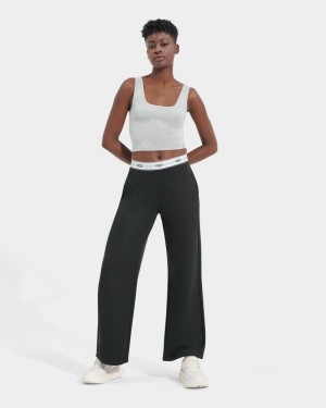 Black Ugg Judie Wide Leg Women's Pants | South Africa-8629307