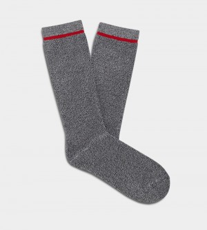 Black Ugg Kyro Cozy Crew Men's Socks | South Africa-3678905