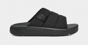 Black Ugg Maxxer Men's Slides | South Africa-9506713