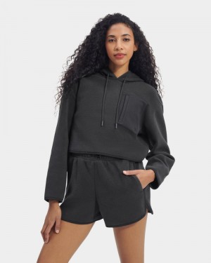 Black Ugg Myley Sherpa Women's Hoodie | South Africa-5638924