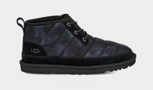 Black Ugg Neumel Lta Peace Camo Men's Boots | South Africa-6897210