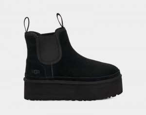 Black Ugg Neumel Platform Women's Chelsea Boots | South Africa-3017982