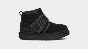 Black Ugg Neumel Snapback Kids' Boots | South Africa-9248670