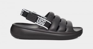 Black Ugg Sport Yeah Men's Sandals | South Africa-4581273