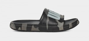 Black Ugg Wilcox Camopop Men's Slides | South Africa-1872406