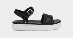 Black Ugg Zayne Women's Ankle Strap Sandals | South Africa-3106928