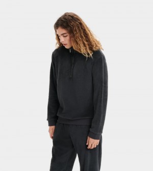 Black Ugg Zeke Sherpa Men's Sweatshirts | South Africa-6023859