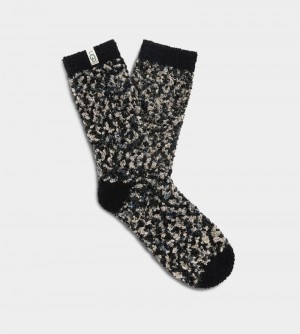 Black / Grey Ugg Cozy Chenille Women's Socks | South Africa-5038976