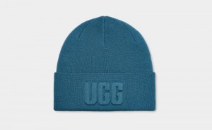 Blue Ugg 3d Graphic Logo Women's Beanie | South Africa-4835710