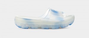 Blue Ugg Jella Clear Watercolors Women's Slides | South Africa-1057329