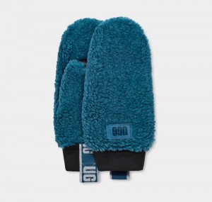 Blue Ugg Sherpa W Logo Tape Women's Mittens | South Africa-9510836