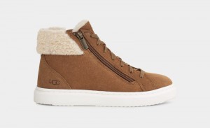 Brown Ugg Alameda Mid Zip Women's Sneakers | South Africa-5093218