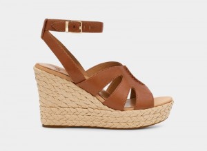 Brown Ugg Careena Women's Sandals | South Africa-2578413