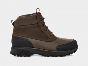 Brown Ugg Emmett Duck Men's Ankle Boots | South Africa-4195068