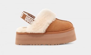 Brown Ugg Funkette Women's Slippers | South Africa-3651798