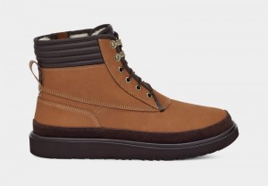 Brown Ugg Highland Sport Utility Weather Men's Boots | South Africa-6582430