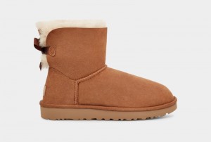 Brown Ugg Mini Bailey Bow Ii Women's Boots | South Africa-3625894