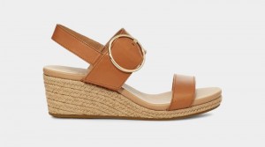 Brown Ugg Navee Women's Sandals | South Africa-5472916