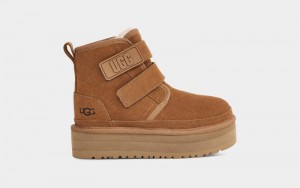 Brown Ugg Neumel Platform Kids' Boots | South Africa-4652831