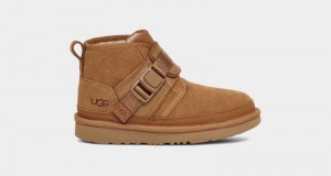 Brown Ugg Neumel Snapback Kids' Boots | South Africa-5396014