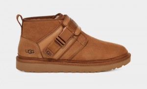 Brown Ugg Neumel Snapback Men's Boots | South Africa-6085127