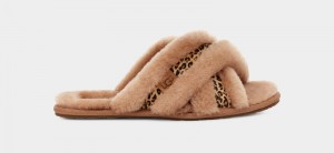 Brown Ugg Scuffita Speckles Women's Slippers | South Africa-0187643