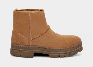 Brown Ugg Skyview Classic Pull-On Suede Men's Boots | South Africa-4367052