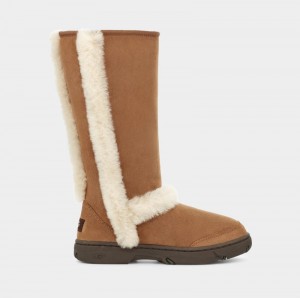 Brown Ugg Sunburst Tall Women's Winter Boots | South Africa-6293580