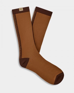 Brown Ugg Tasman Crew Men's Socks | South Africa-9460278