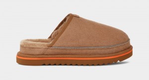 Brown / Orange Ugg Scuff Cali Wave Men's Slippers | South Africa-0387651