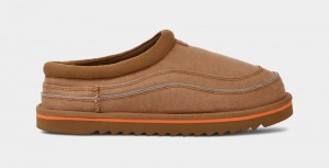 Brown / Orange Ugg Tasman Cali Wave Men's Clogs | South Africa-2947850