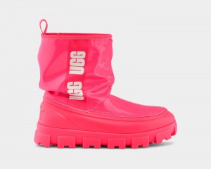 Coral Ugg Classic Brellah Mini Women's Boots | South Africa-1472583